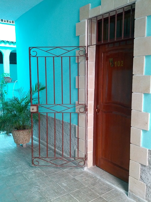 'Entrance' Casas particulares are an alternative to hotels in Cuba.